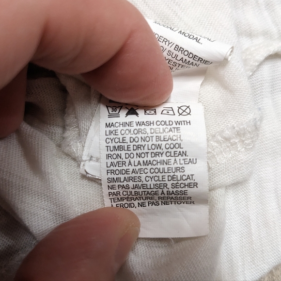 Lucky Brand White Halter Top Embroidered Chest - Picture 3 of 10